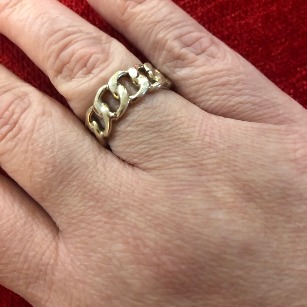 Sterling Silver Chain Link Ring - Picture 1 of 5